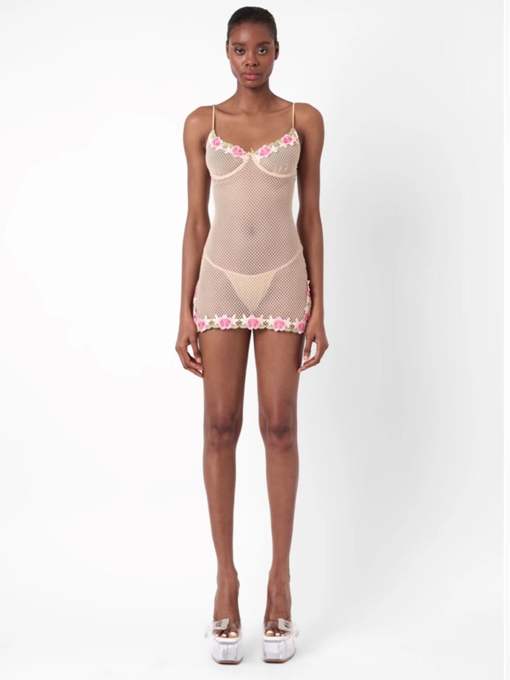 Poster girl - PEONY DRESS BEIGE